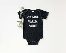 Load image into Gallery viewer, Crawl Walk Surf Onesie
