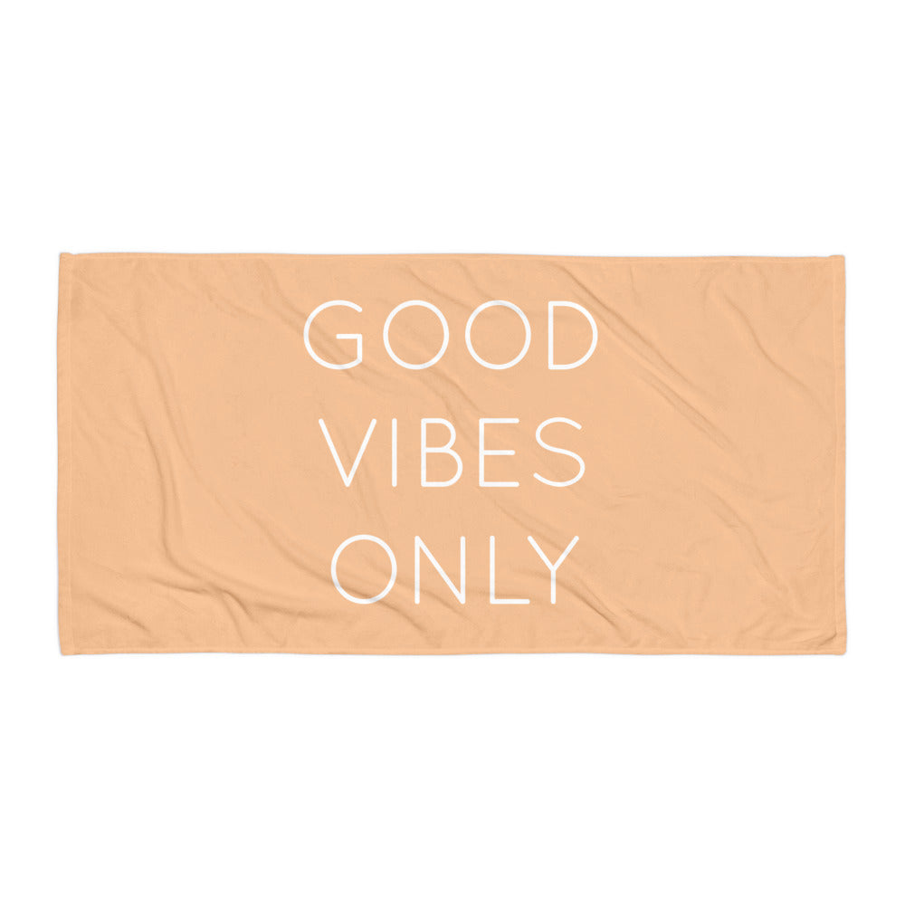 Good Vibes Only Beach Towel