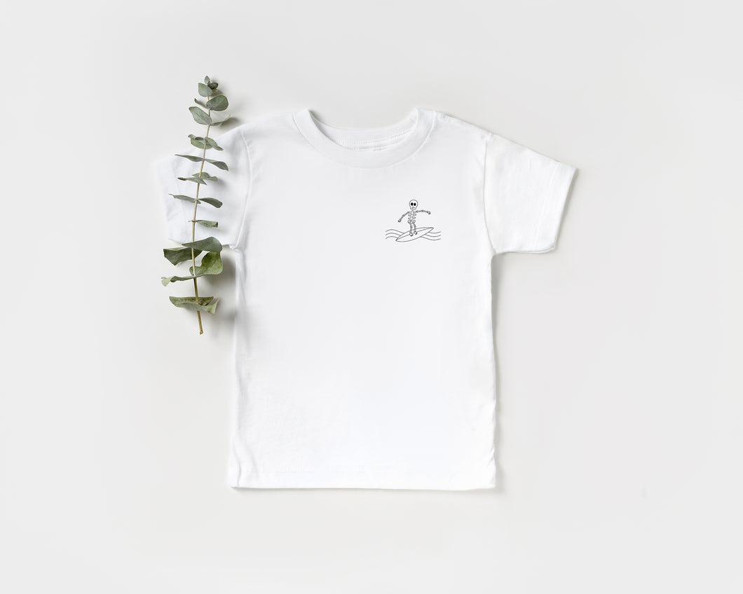 Surfer Skeleton Baby Tee